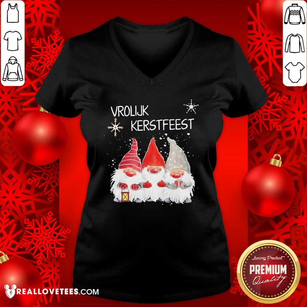 Cute Gnomies Vrolijk Kerstfeest Christmas Shirt - Image 5
