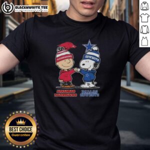 Good Snoopy And Charlie Brown Arkansas Razorbacks X Dallas Cowboys T-Shirt