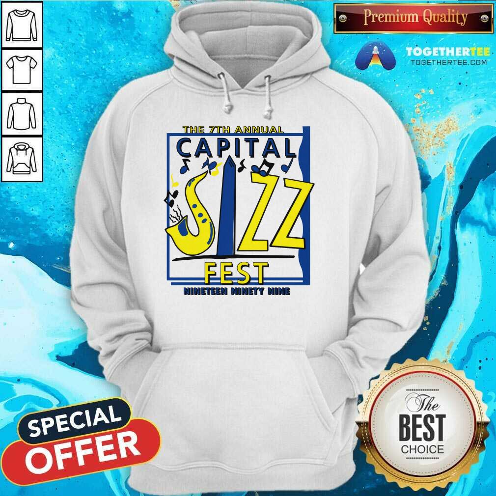 Official The 7th Annual Capital Jizzfest Nineteen Ninety Nine T-Shirt - Image 2