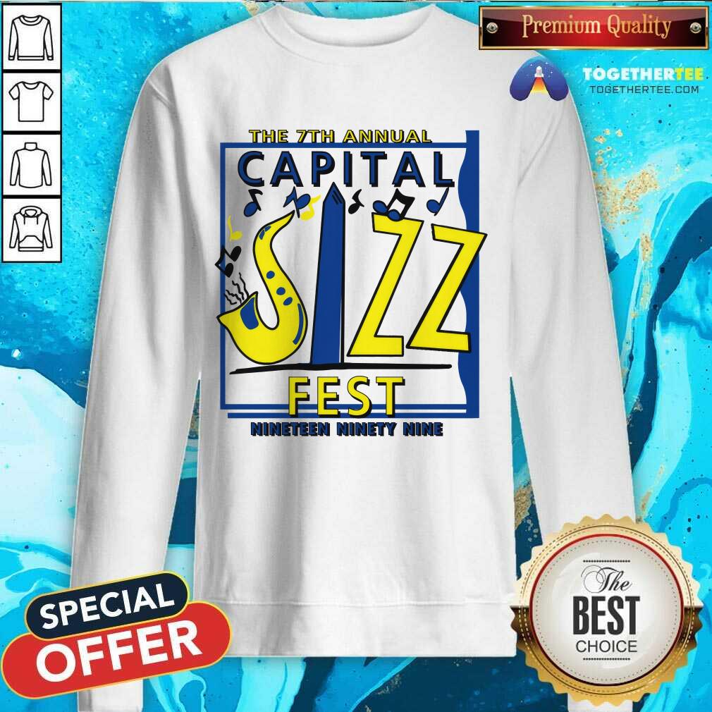 Official The 7th Annual Capital Jizzfest Nineteen Ninety Nine T-Shirt - Image 5