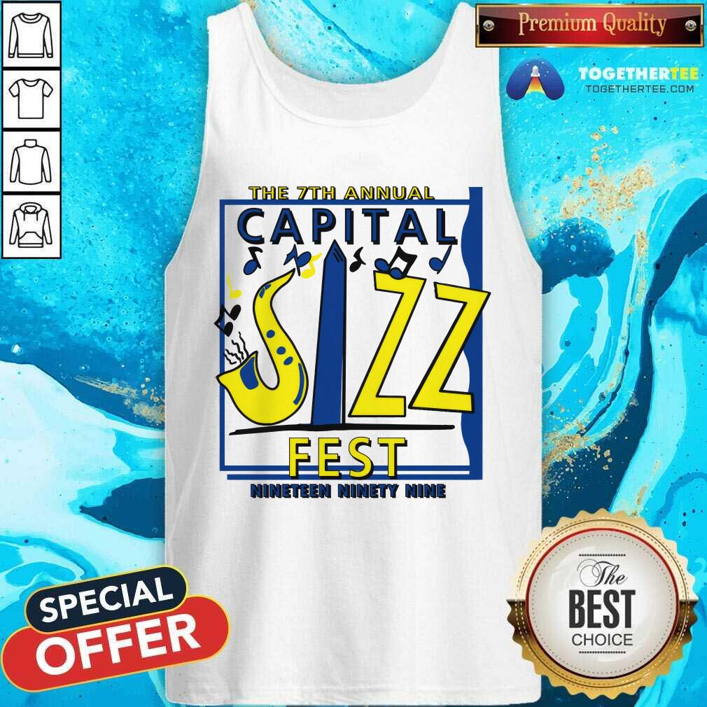 Official The 7th Annual Capital Jizzfest Nineteen Ninety Nine T-Shirt - Image 4