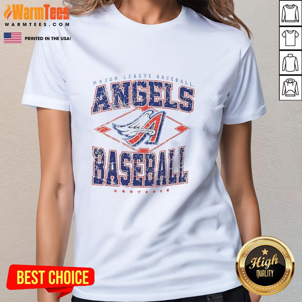 Awesome Los Angeles Angels Major League Baseball Cooperstown Diamond T-Shirt - Image 3