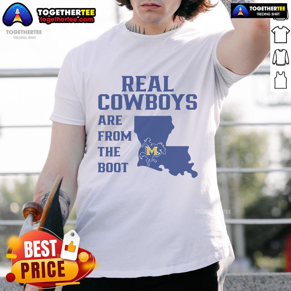 Official Real Cowboys Are From The Boot T-Shirt