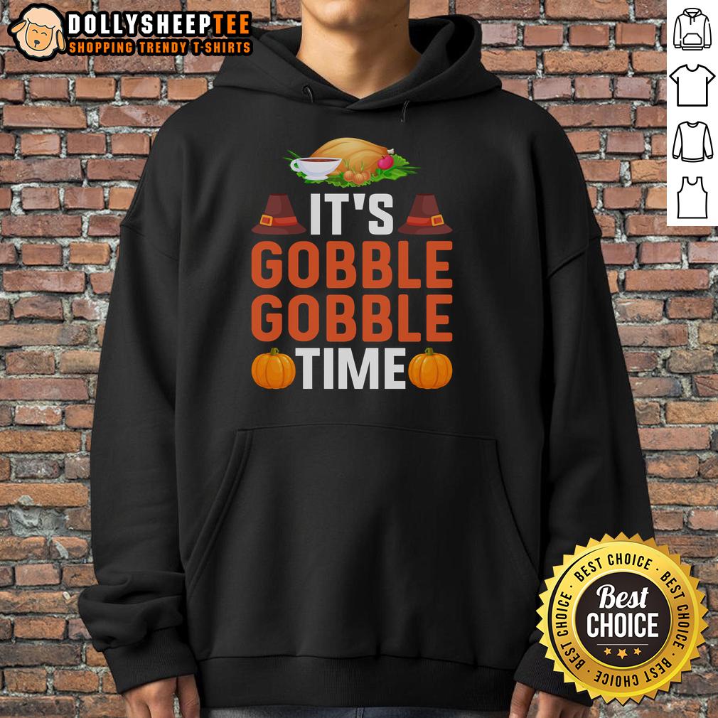 Original It's Gobble Gobble Time Thanksgivin T-Shirt - Image 2