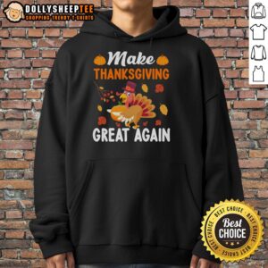 Alternative view of Original Make Thanksgiving Great Again Turkey Pumpkin T-Shirt