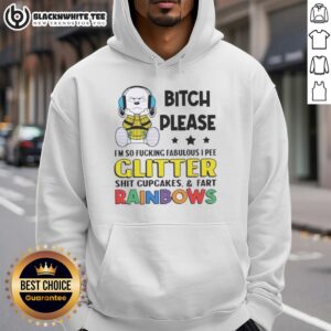 Alternative view of Top Peanuts Snoopy Bitch Please I'm So Fcking Fabulous I Pee Glitter Shit Cupcakes And Fart Rainbows T-Shirt