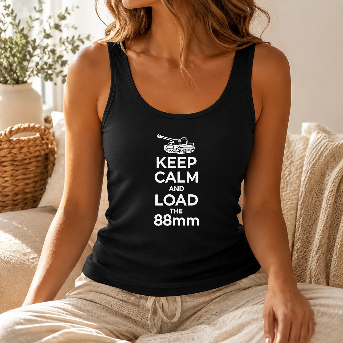 Happy Pretty Keep Calm And Load The 88mm Tank World War II Shirt - Image 3