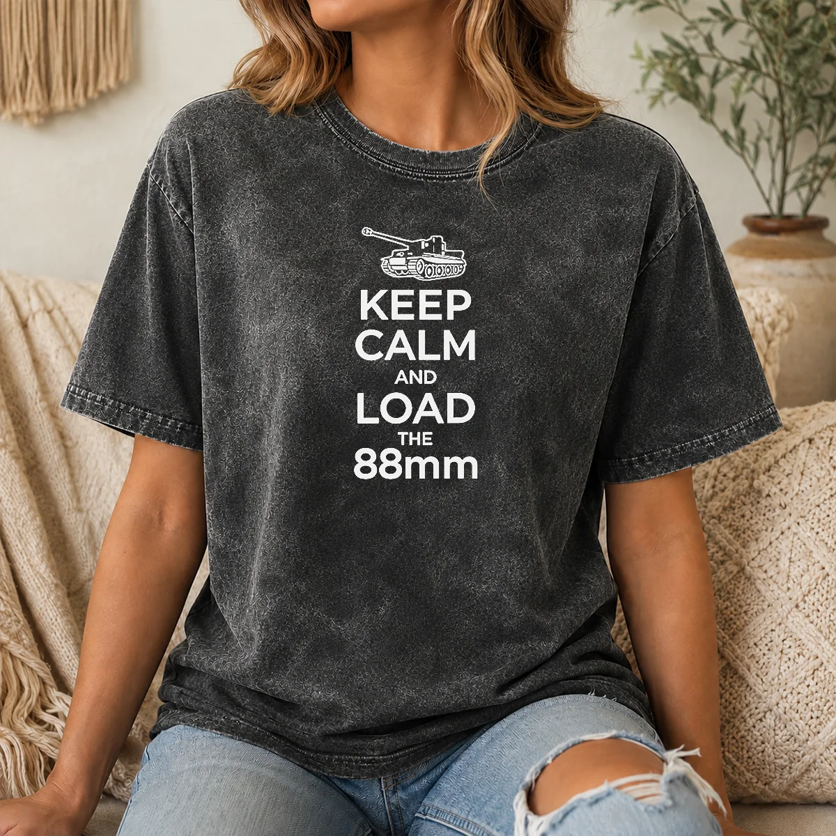 Happy Pretty Keep Calm And Load The 88mm Tank World War II Shirt - Image 8