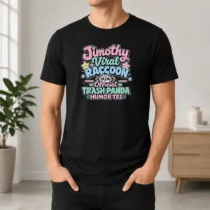 Hot Nice Jimothy Viral Raccoon Funny Trash Panda Kawaii Shirt