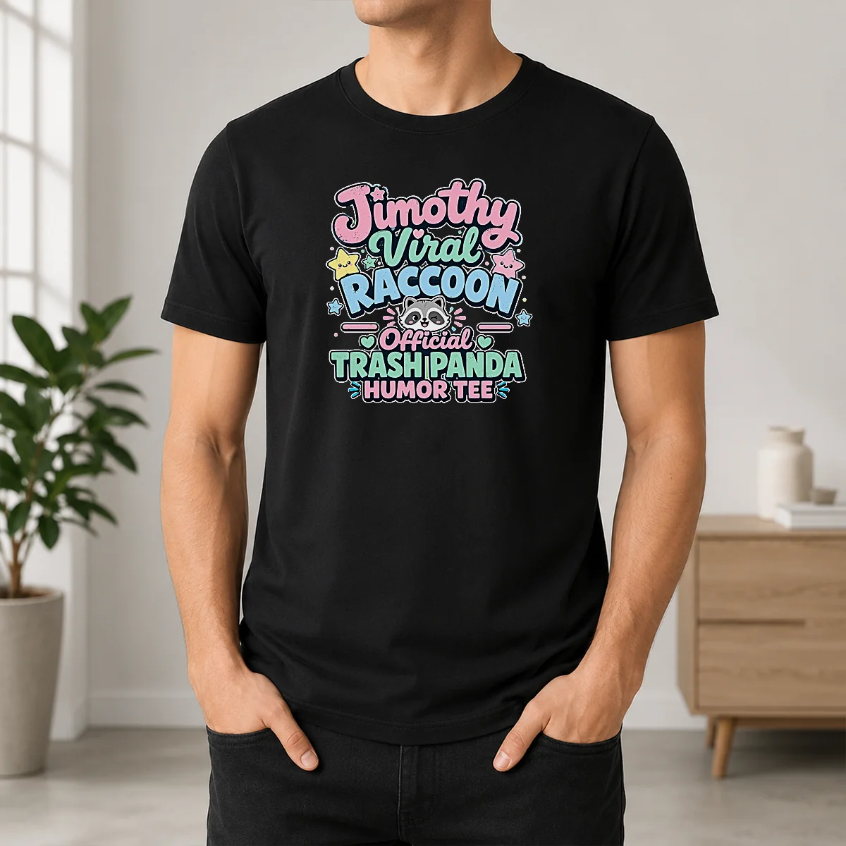 Hot Nice Jimothy Viral Raccoon Funny Trash Panda Kawaii Shirt