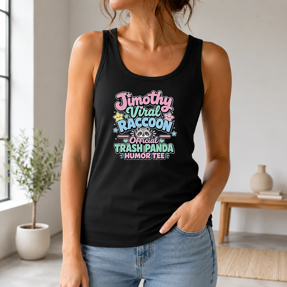 Hot Nice Jimothy Viral Raccoon Funny Trash Panda Kawaii Shirt - Image 3