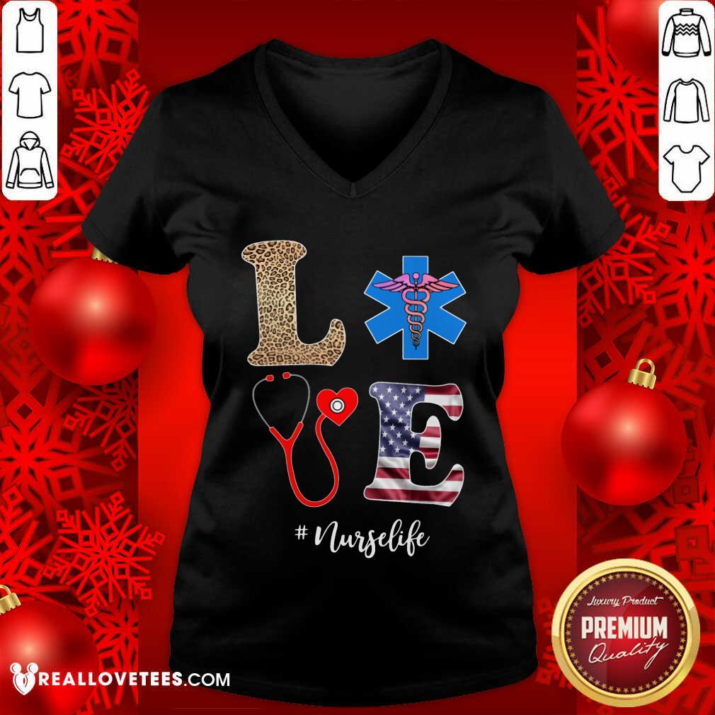 Love Ear Piece Nurse Life Shirt - Image 3