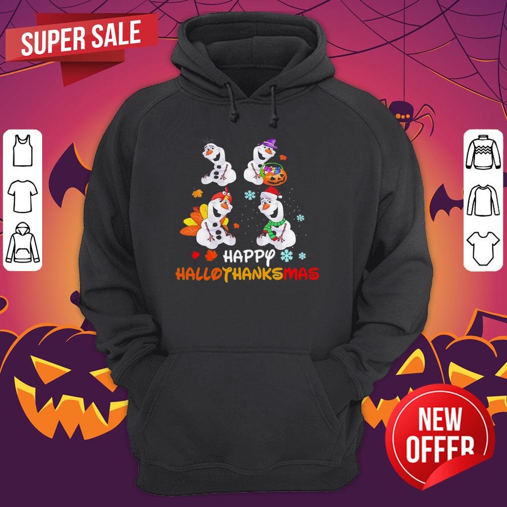 Top Disney Olaf Happy Hallothanksmas Shirt - Image 3