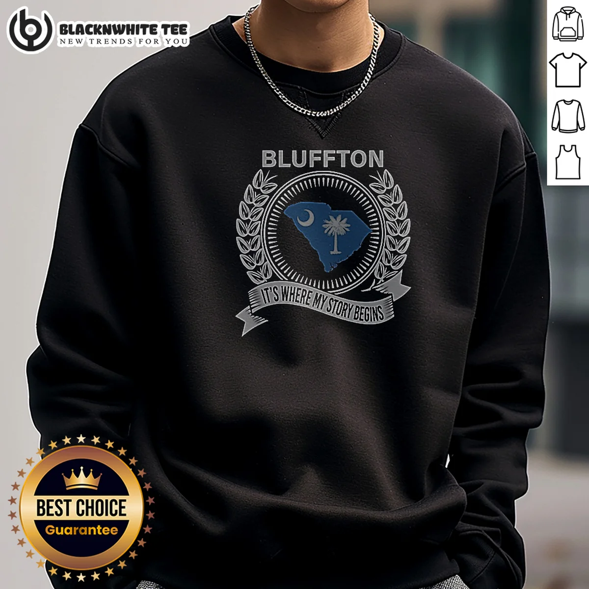 Hot Blluffton Its Where My Story Begins Shirt - Image 5