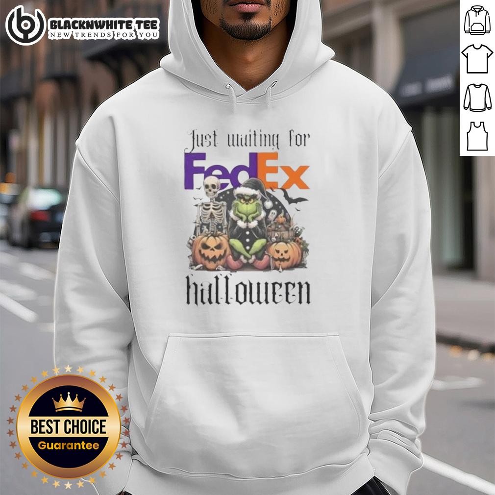 Pretty Grinch Just Waiting For Fedex Halloween T-Shirt - Image 2