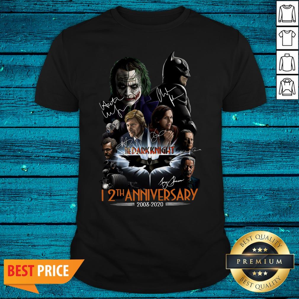 The Dark Knight 12th Anniversary 2008 2020 Signatures Shirt