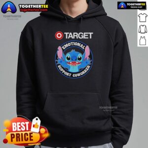 Alternative view of Official Happy Stitch Target Emotional Support Coworker T-Shirt