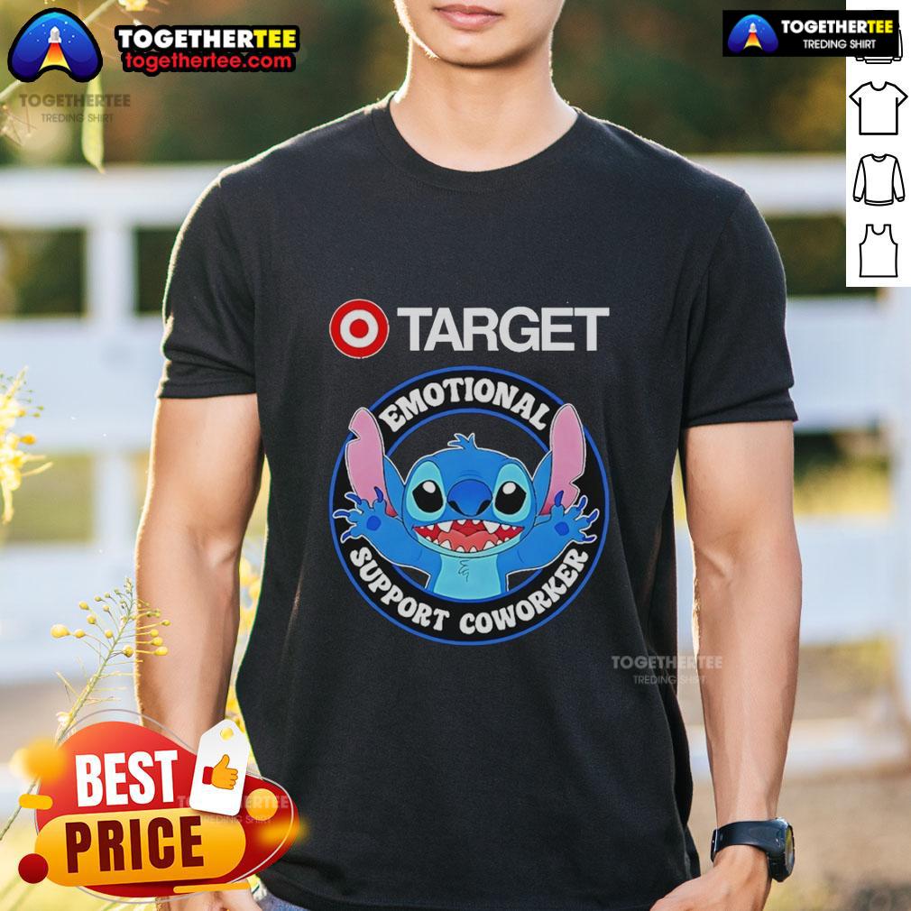 Official Happy Stitch Target Emotional Support Coworker T-Shirt