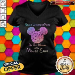 Alternative view of Mickey Mouse Never Underestimate An Old Woman With Mouse Ears Shirt