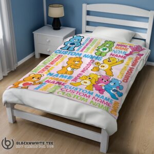 Alternative view of Hot Top Cute Care Bears & Friends Blanket Fleece Customized Blanket