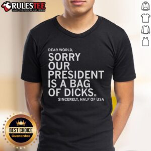 Nice Jamie Bonkiewicz Wearing Our President Is A Bag Of Dicks T-Shirt
