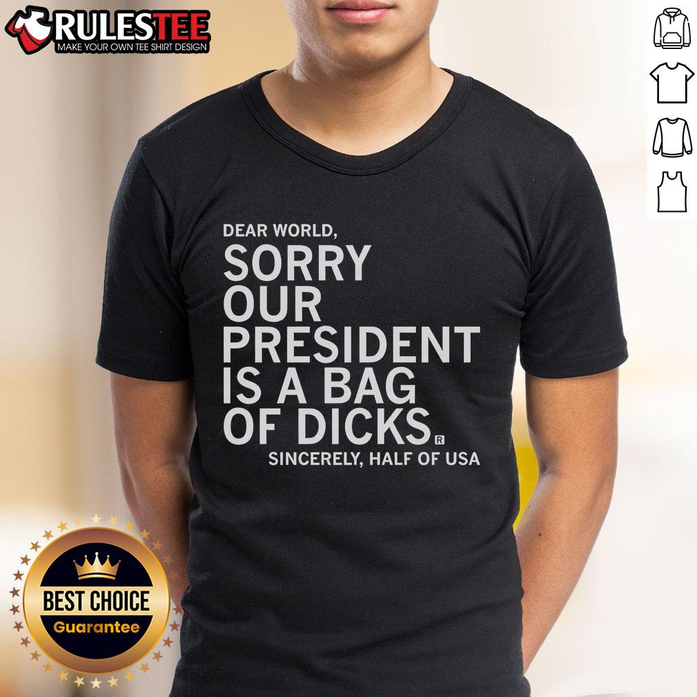 Nice Jamie Bonkiewicz Wearing Our President Is A Bag Of Dicks T-Shirt