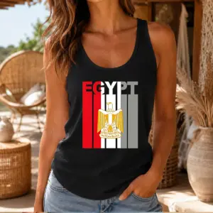 Alternative view of Pretty Egypt Flag Eagle Coat Of Arms Shirt