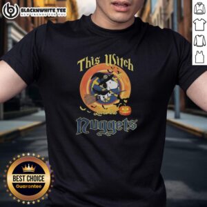 Original Snoopy Halloween This Witch Loves The Denver Nuggets T-Shirt