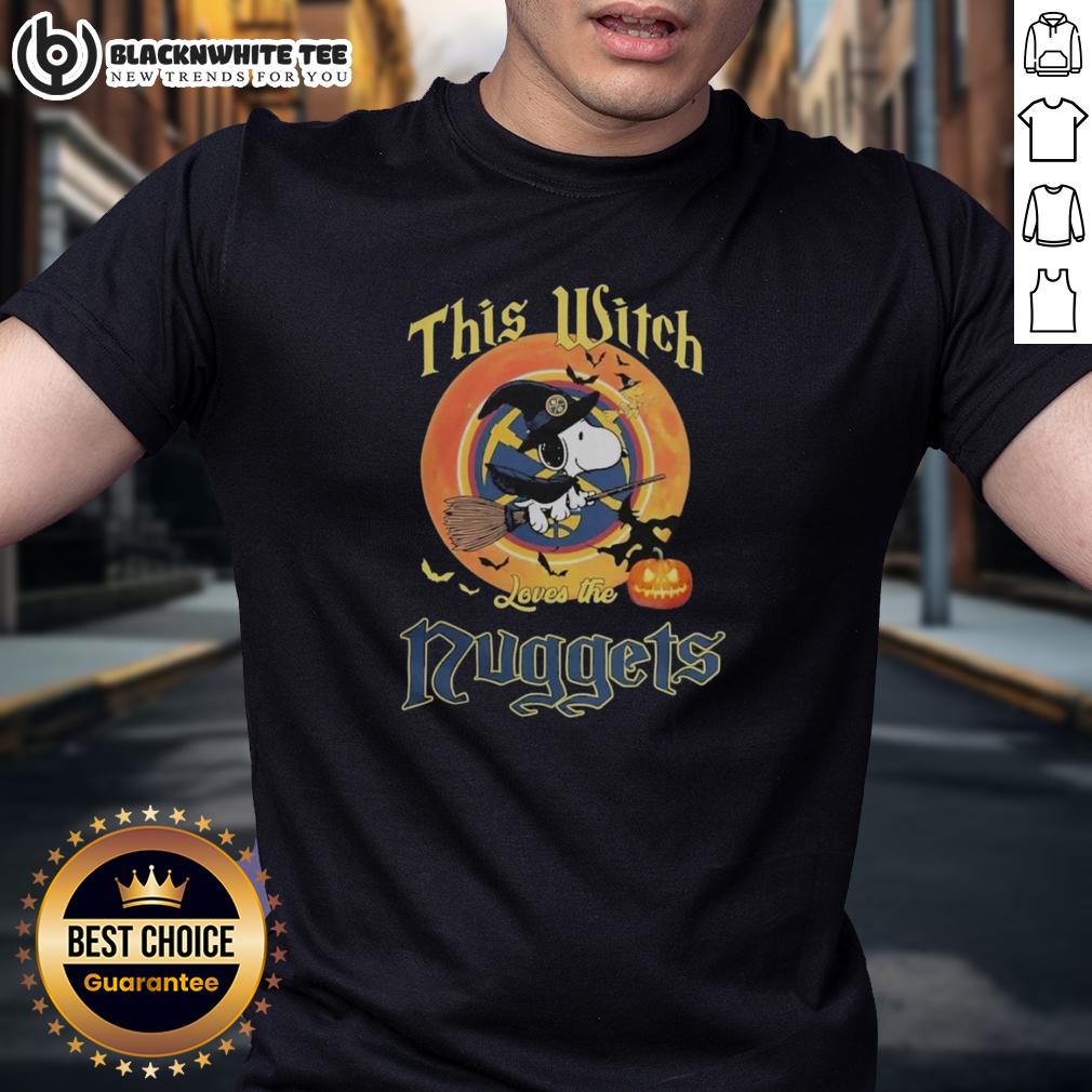 Original Snoopy Halloween This Witch Loves The Denver Nuggets T-Shirt
