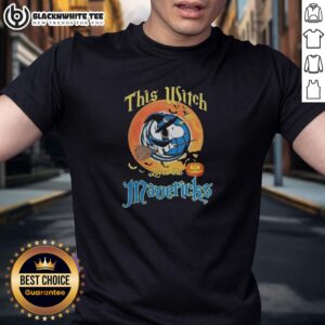 Original This Witch Loves The Dallas Mavericks Snoopy Halloween T-Shirt