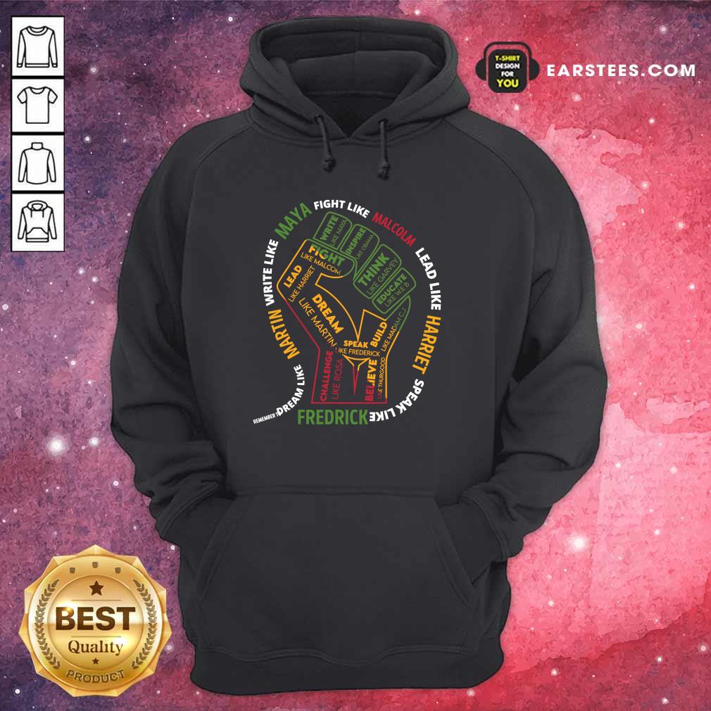 Black History Month Malcolm Harriet Martin Maya Frederick Shirt - Image 4