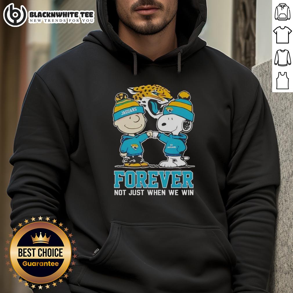 Premium Peanut Snoopy Charlie Brown Jacksonville Jaguars Forever Not Just When We Win T-Shirt - Image 2