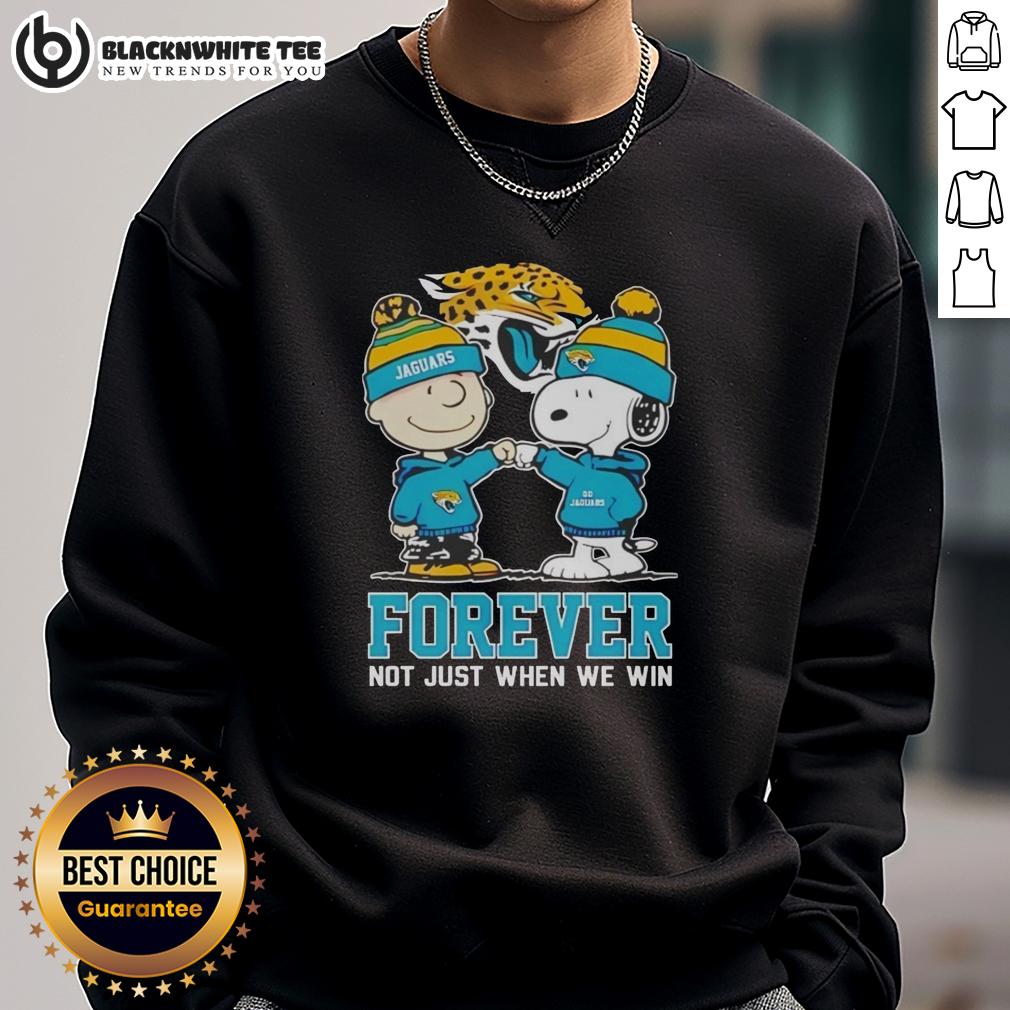Premium Peanut Snoopy Charlie Brown Jacksonville Jaguars Forever Not Just When We Win T-Shirt - Image 5