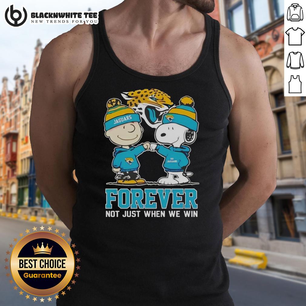 Premium Peanut Snoopy Charlie Brown Jacksonville Jaguars Forever Not Just When We Win T-Shirt - Image 4