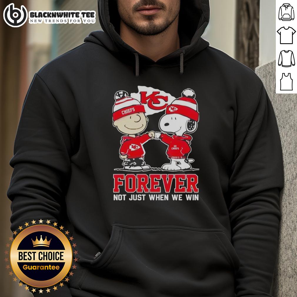 Premium Peanut Snoopy Charlie Brown Kansas City Chiefs Forever Not Just When We Win T-Shirt - Image 2