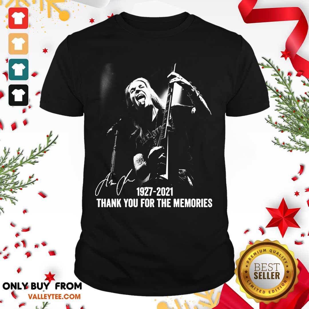 Happy Alexi Laiho 1927 2021 Thank You For The Memories Signature Shirt