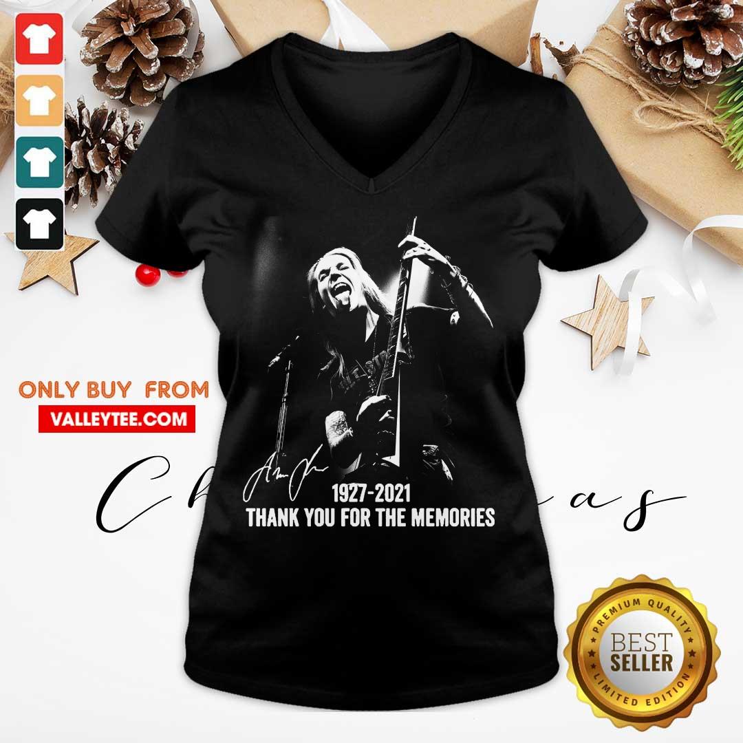 Happy Alexi Laiho 1927 2021 Thank You For The Memories Signature Shirt - Image 3