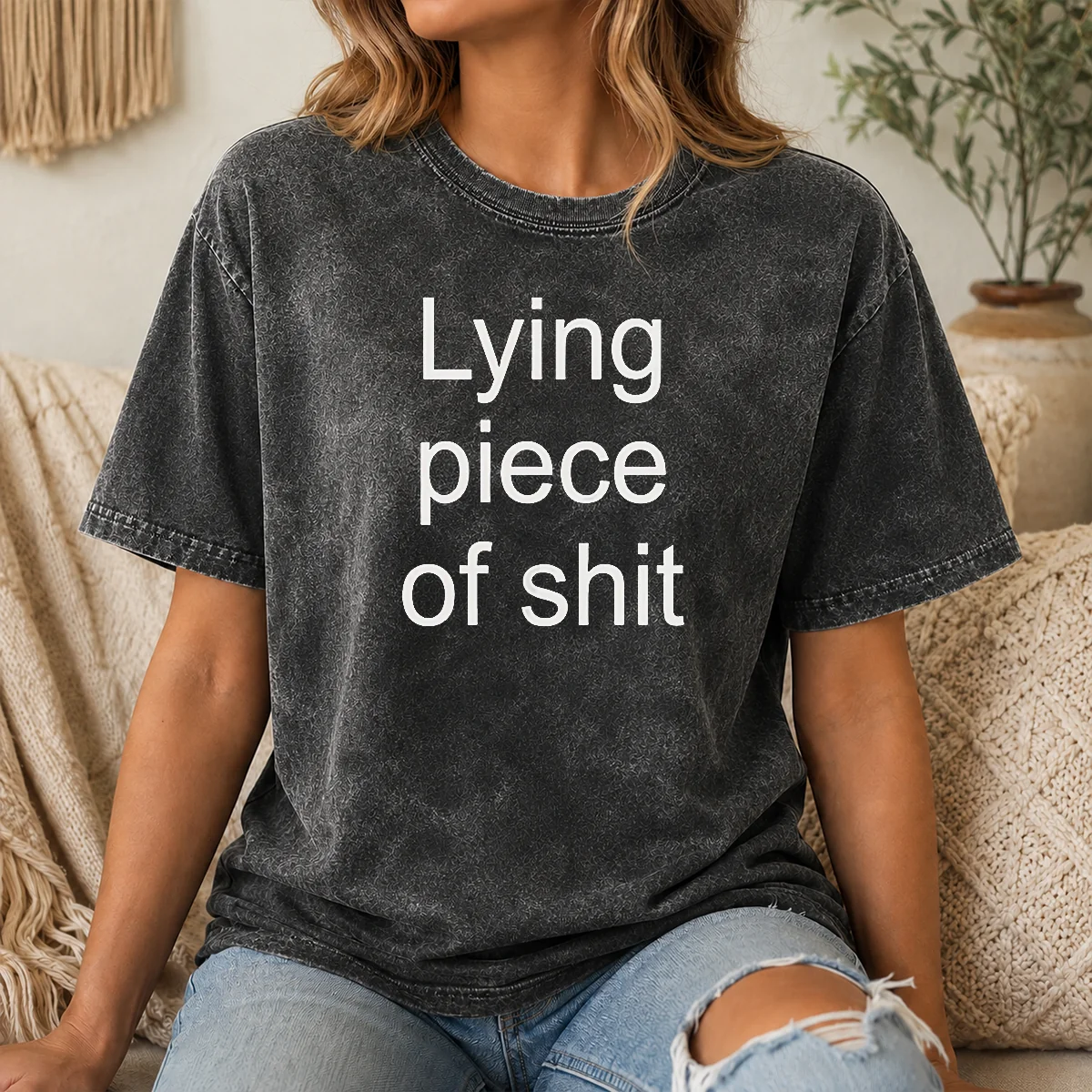 Premium Lying Piece Of Shit Quote Sarcastic Insult Shirt - Image 8