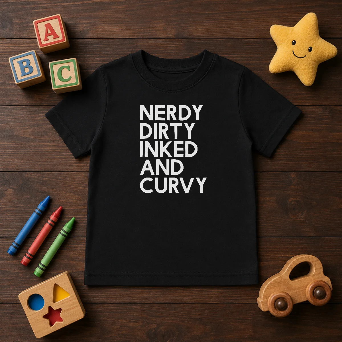 Good Nerdy Dirty Inked And Curvy T-Shirt - Image 9