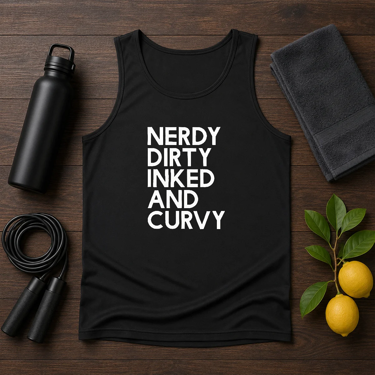 Good Nerdy Dirty Inked And Curvy T-Shirt - Image 3