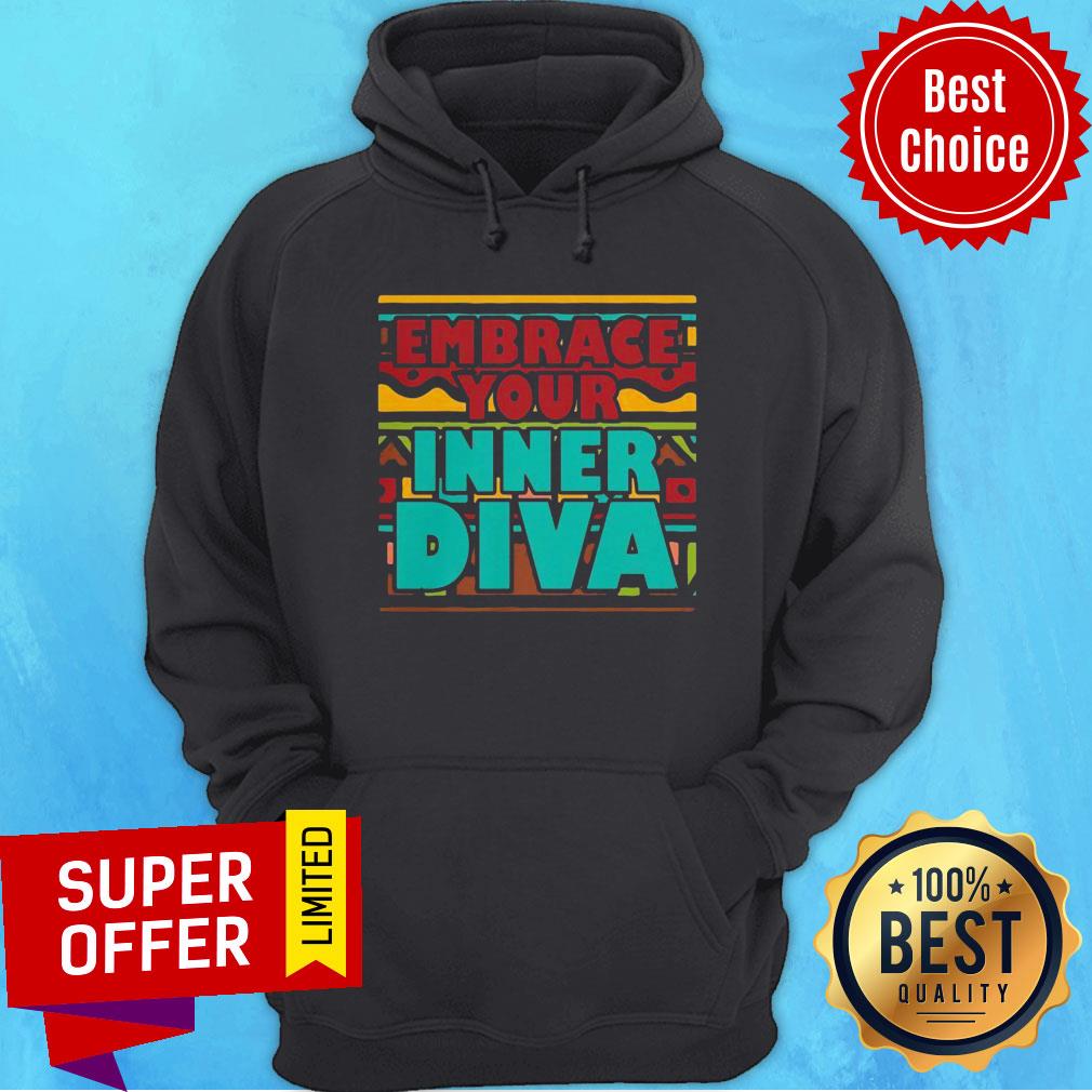 Nice Embrace Your Inner Diva Vintage Melanin Queen Dashiki Shirt - Image 3