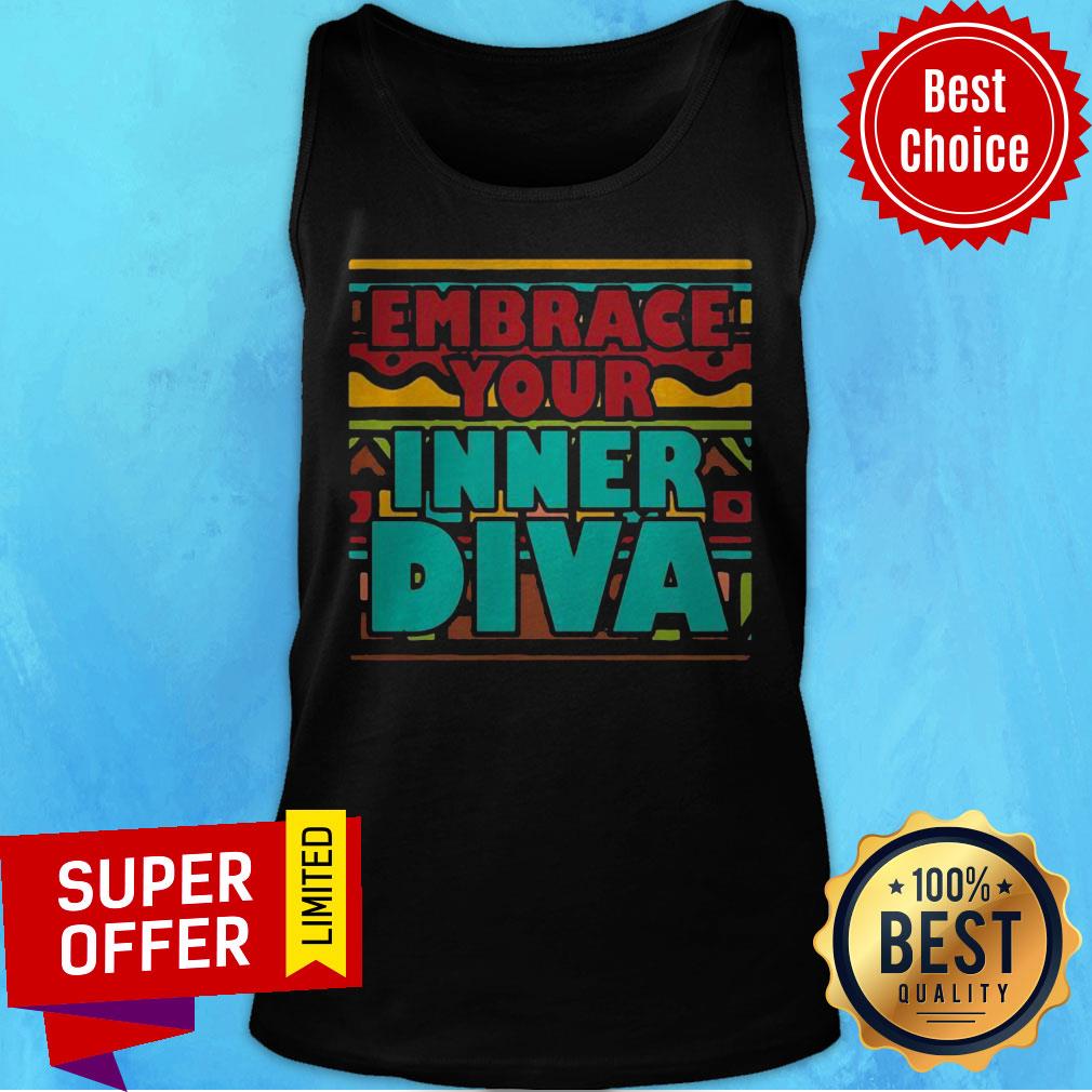 Nice Embrace Your Inner Diva Vintage Melanin Queen Dashiki Shirt - Image 5