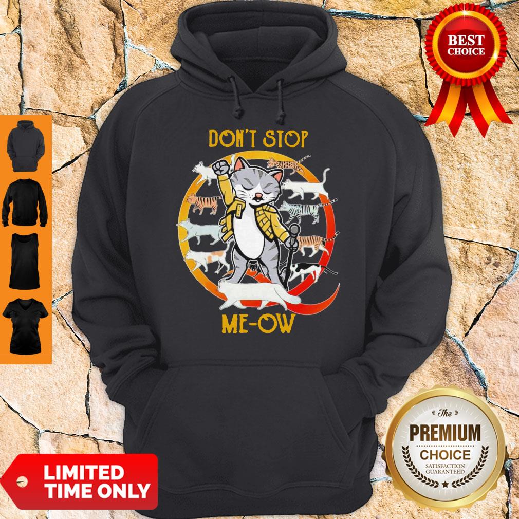 Premium Freddie Mercury And Cats Don't Stop Meow Shirt - Image 4