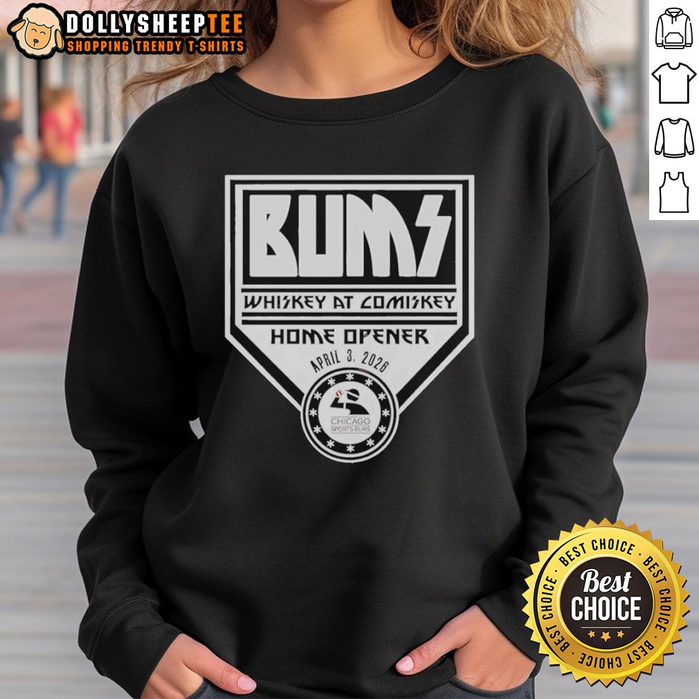 Official Whiskey At Comiskey Tailgate Bums 2026 T-Shirt - Image 5