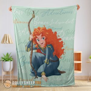 Good Premium Disney Brave Merida Princess Blanket Fleece