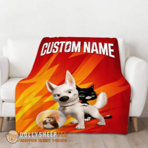 Alternative view of Perfect Disney Bolt And Friends Blanket Fleece Customized Blanket