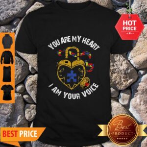 Nice You Are My Heart I Am Your Voice Autism Awareness Shirt