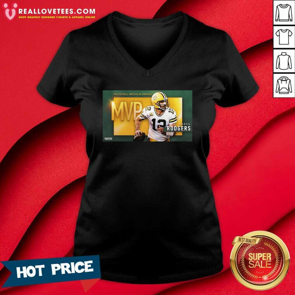 Good Aaron Rodgers Mvp Pro Football Writers Of America 2021 Shirt - Image 3
