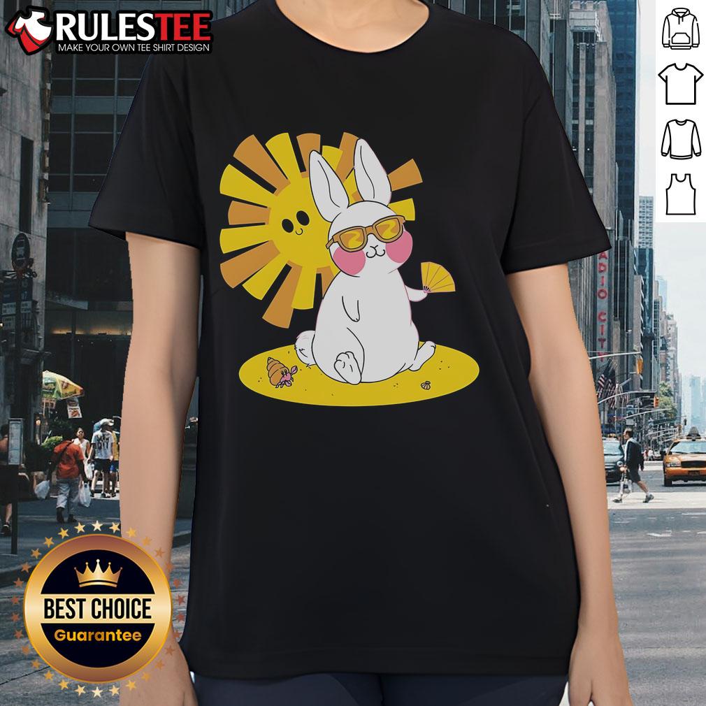 Awesome Beach Bun Bunny T-Shirt - Image 3