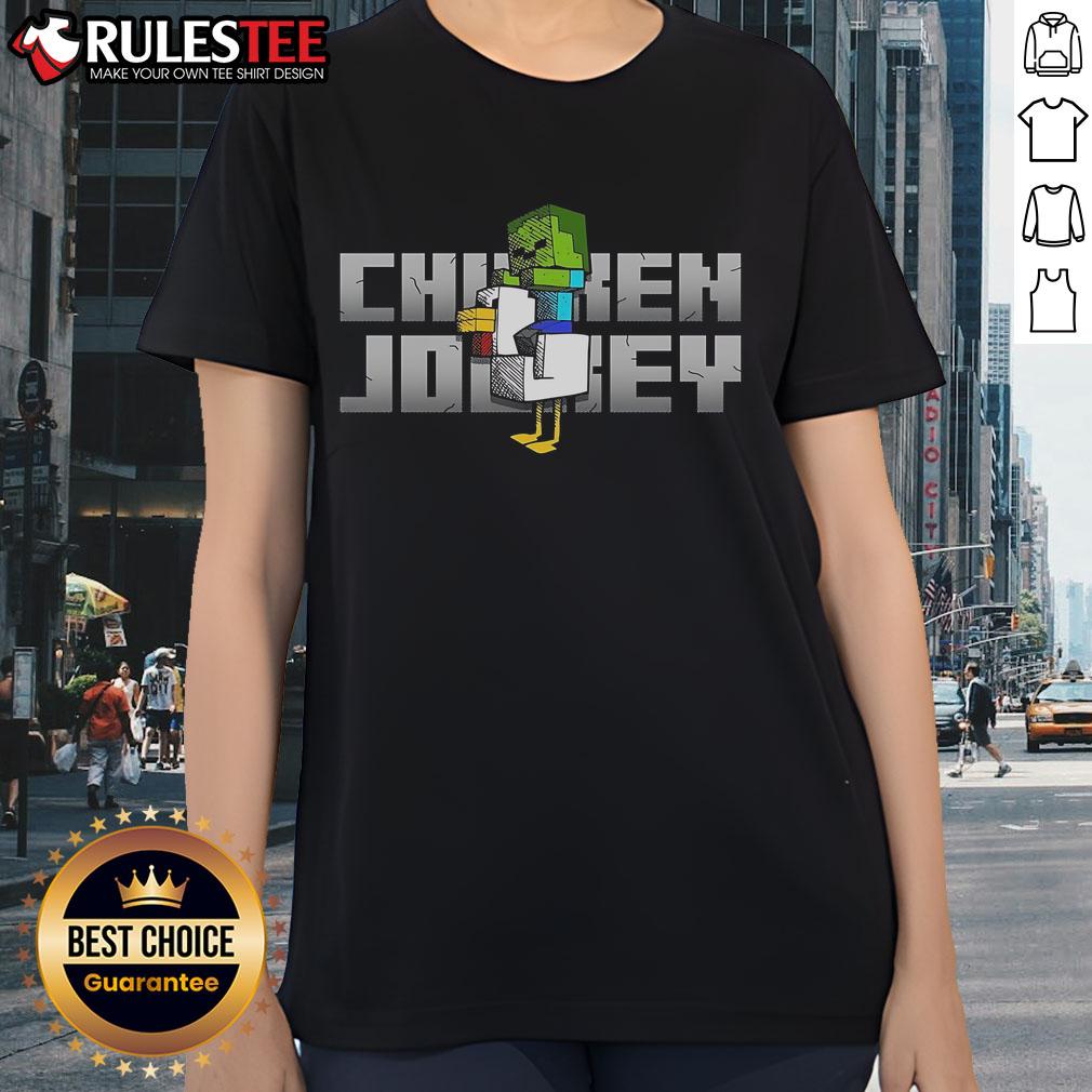 Awesome Chicken Jockey Minecraft Chicken Zombie T-Shirt - Image 3